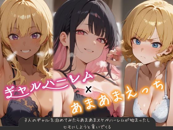 【中出し】 3人のギャルを泊めてみたら、あまあまスケベハーレムが始まったし、ヒモにしようと貢いでくる 【d_538637】
