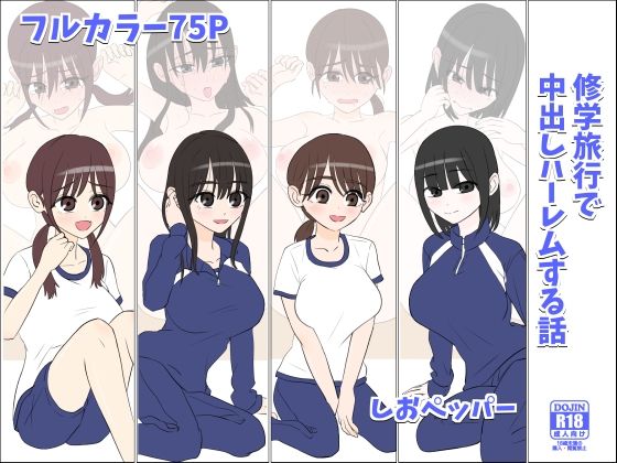 【中出し】 修学旅行で中出しハーレムする話 【d_611795】