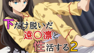 【中出し】 下だけ脱いだ遠〇凛と性活する2 【d_643304】