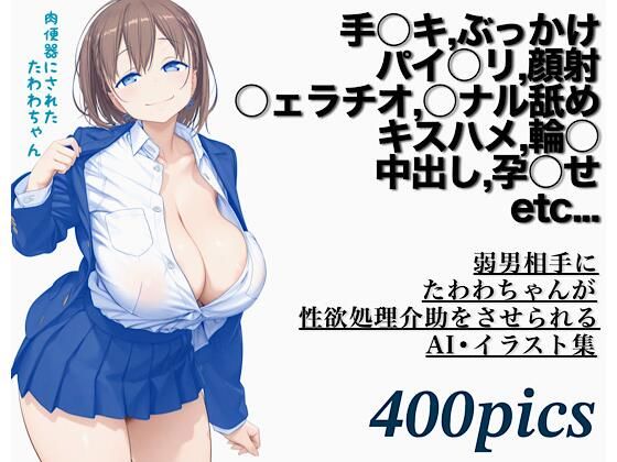 【中出し】 弱男相手にたわわちゃんが性欲処理介助をさせられるAI・イラスト集 【d_675824】